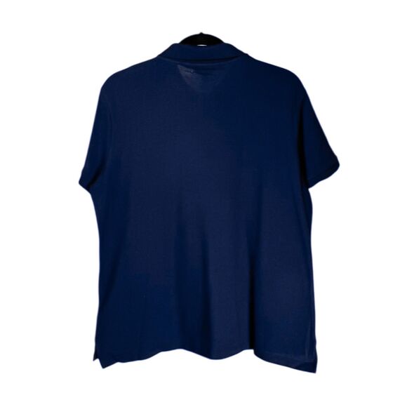 Ralph Lauren Women's Polo Shirt Navy Blue Stretch Short Sleeve Golf Blouse L NWT - Picture 2 of 8